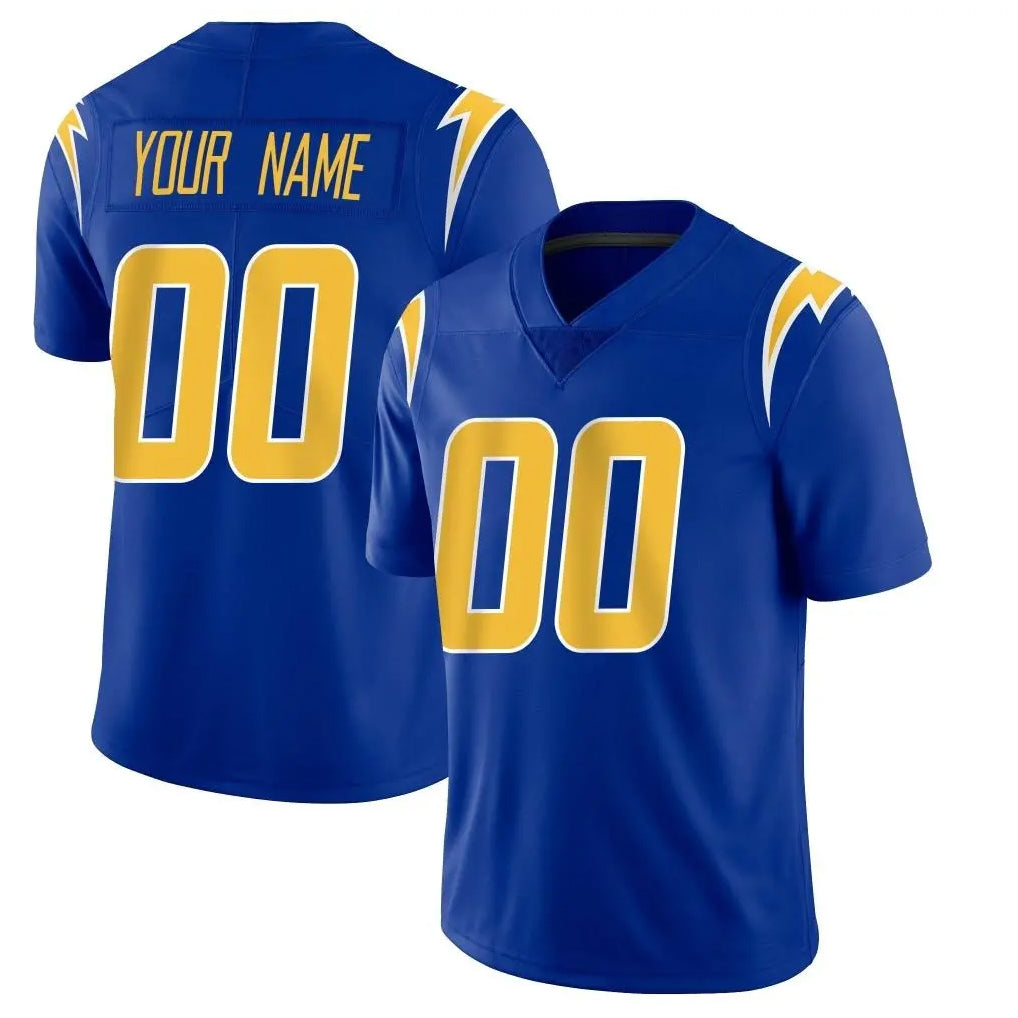 Custom LA.Chargers Royal Limited Vapor Home Game Any Name & Numbers CBdoa Stitched Jerseys