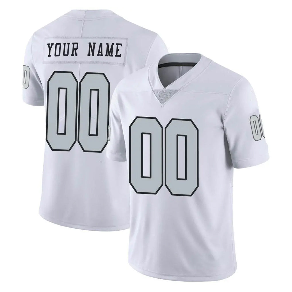 Custom LV.Raiders White Limited Color Rush Home Game Any Name & Numbers CBdoa Stitched Jerseys