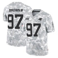 C.Panthers #97 Bobby Brown III Player Arctic Camo Salute to Service Limited Game CBdoa Stitched Jerseys