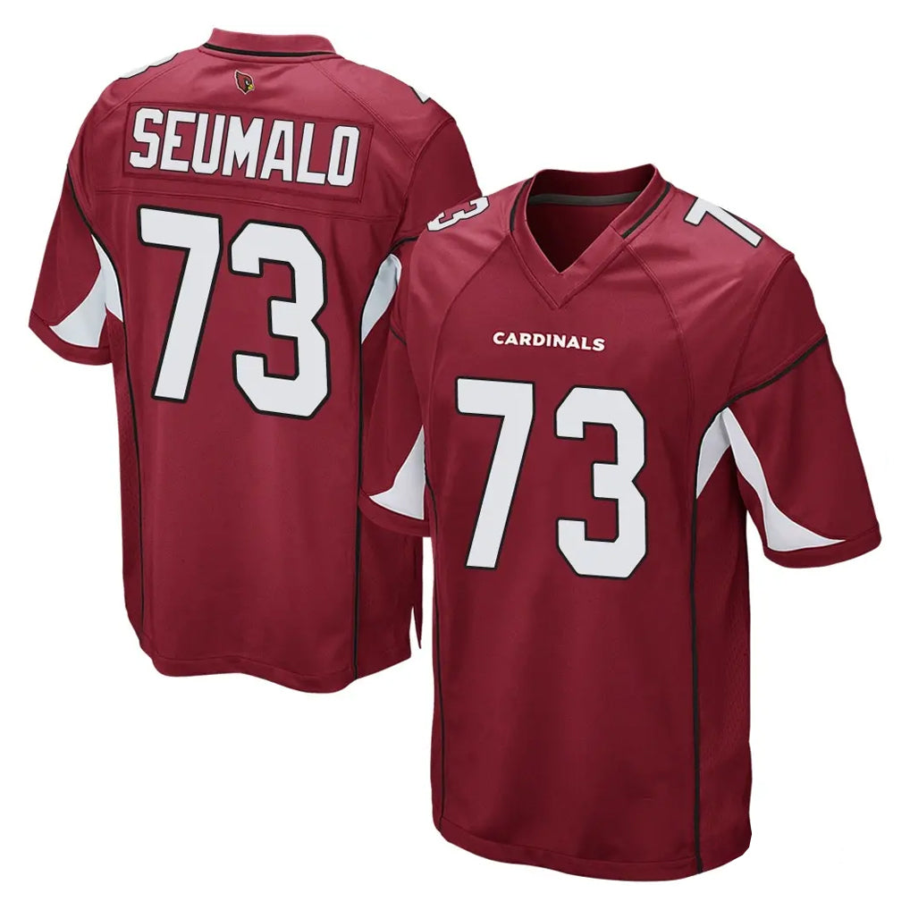 A.Cardinals #73 Isaac Seumalo Player Cardinal Home Game CBdoa Stitched Jerseys