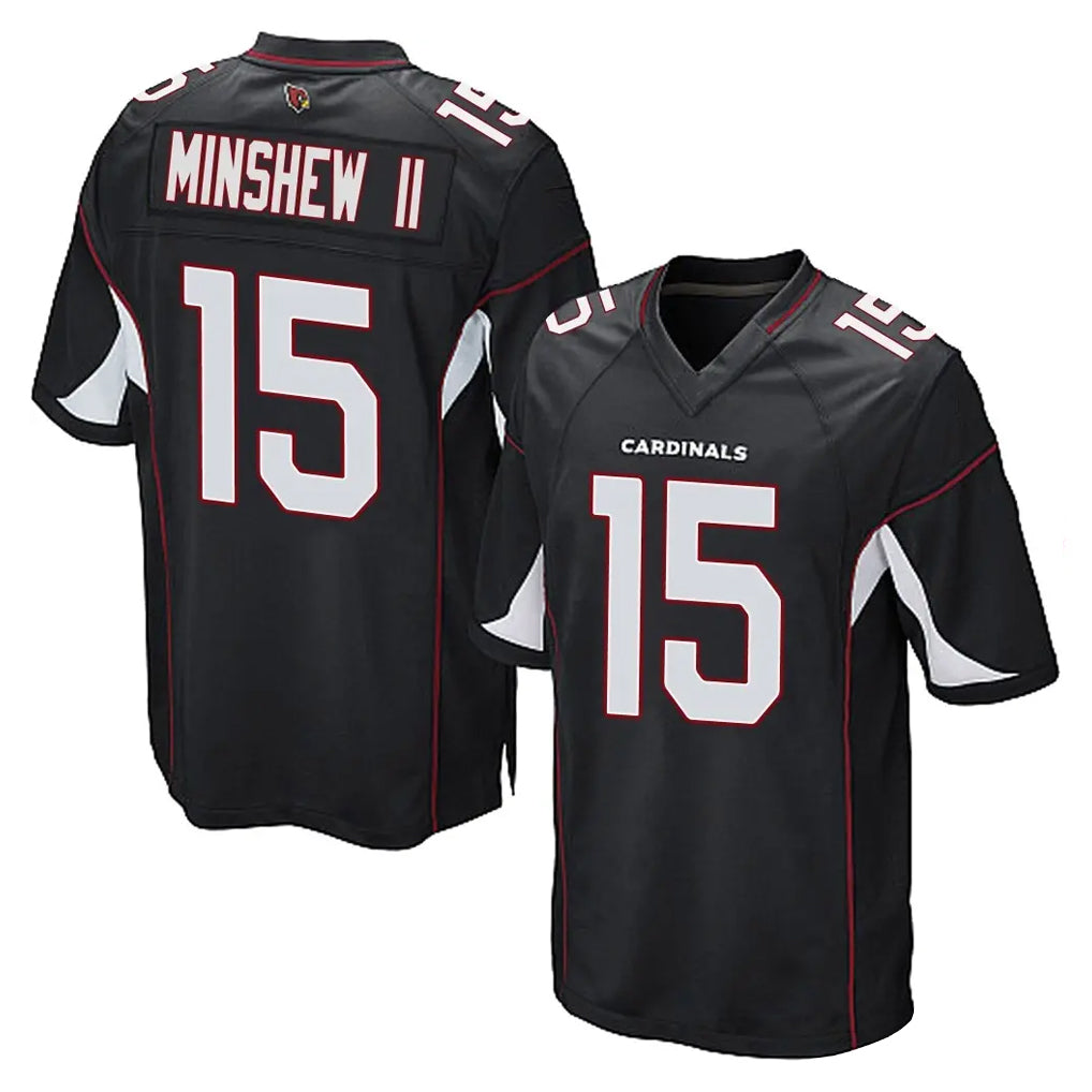 A.Cardinals #15 Gardner Minshew II Player Black Home Game CBdoa Stitched Jerseys