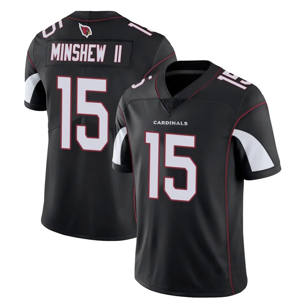 A.Cardinals #15 Gardner Minshew II Player Black Vapor Limited Home Game CBdoa Stitched Jerseys