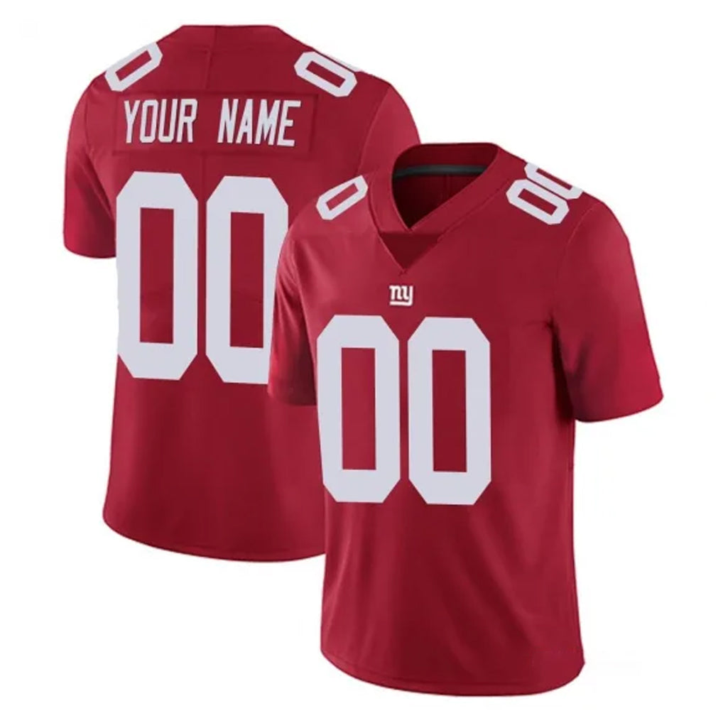 Custom NY.Giants Red Limited Vapor Untouchable Home Game Any Name & Numbers CBdoa Stitched Jerseys