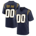Custom LA.Chargers Navy Home Game Any Name & Numbers CBdoa Stitched Jerseys