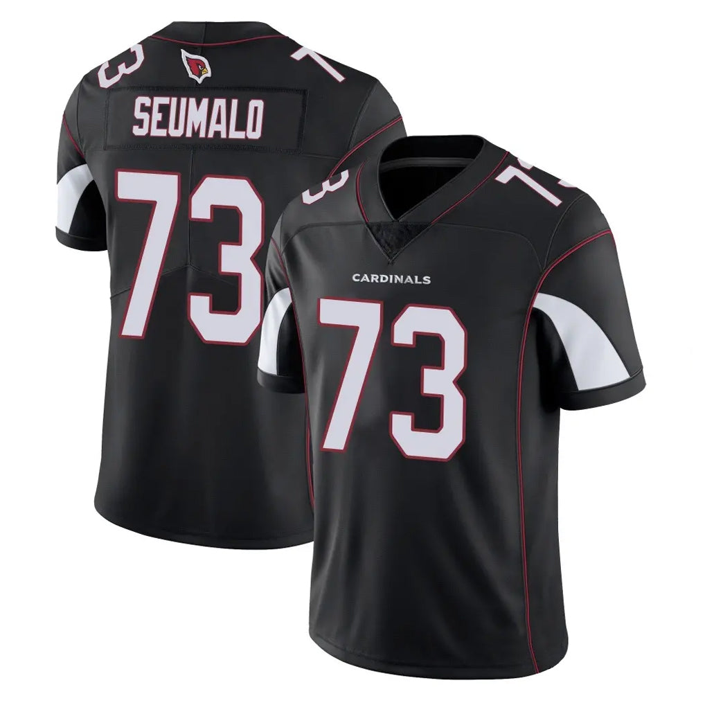 A.Cardinals #73 Isaac Seumalo Player Black Vapor Limited Home Game CBdoa Stitched Jerseys