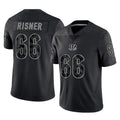 C.Bengals #66 Dalton Risner Player Black Reflective Limited Game CBdoa Stitched Jerseys
