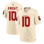 A.Cardinals #10 Josh Sweat Player Cream Rivalries Collection Game CBdoa Stitched Jerseys