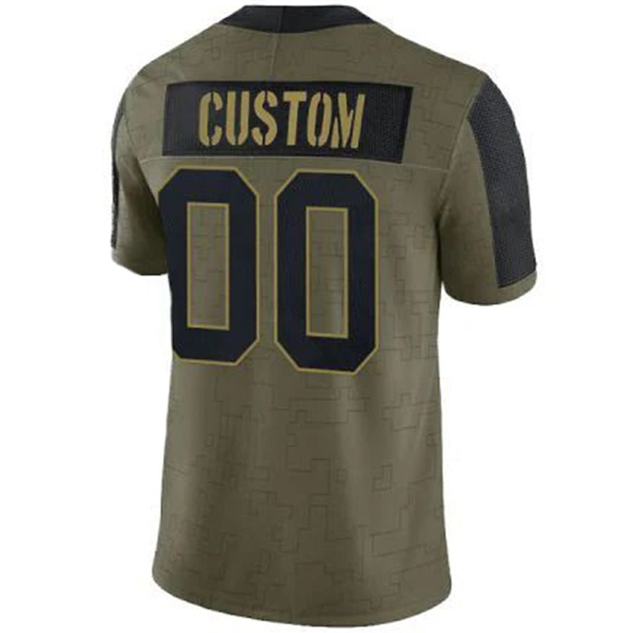 Custom A.Cardinals Olive Salute To Service Limited CBdoa Stitched Jerseys