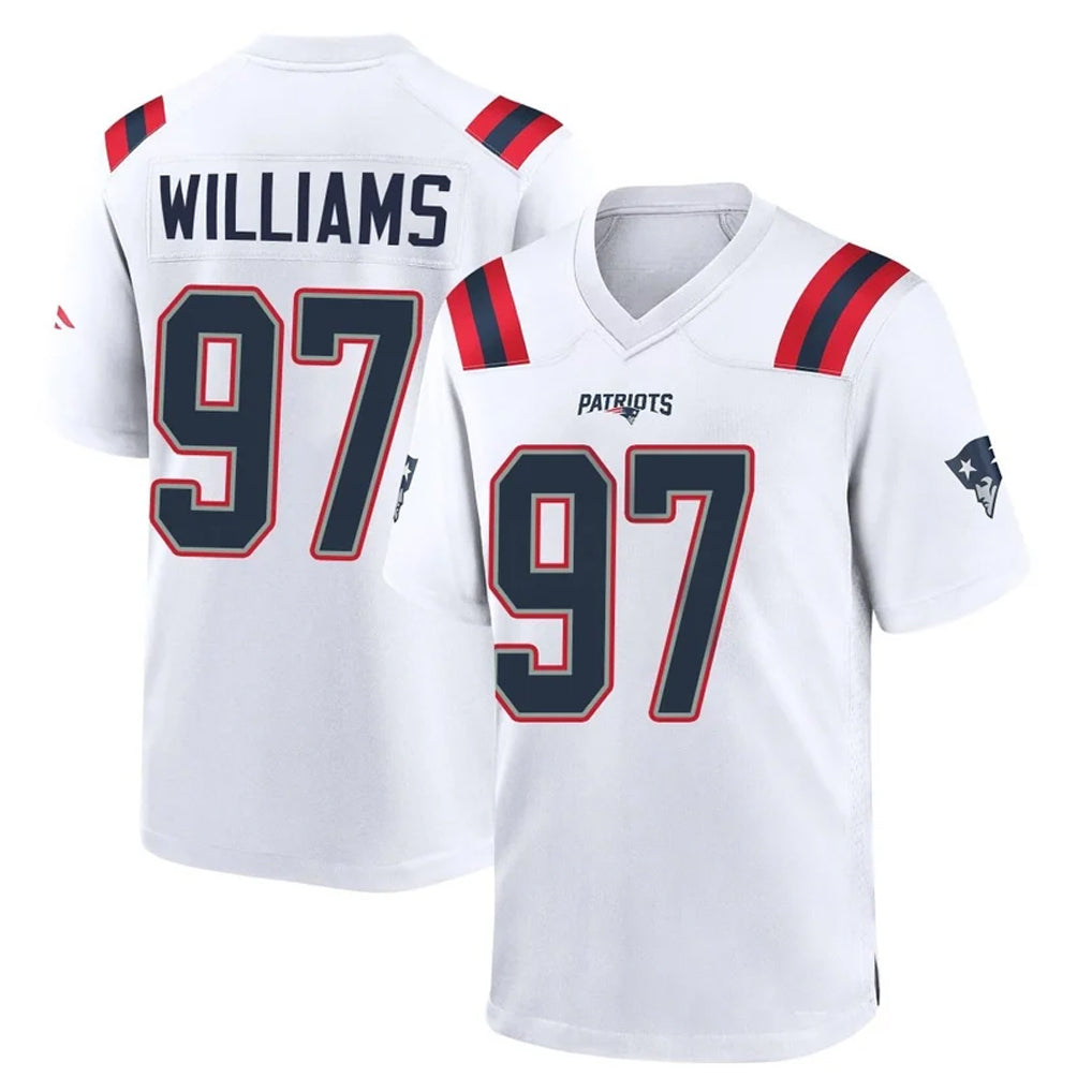 NE.Patriots #97 Milton Williams Player White Home Game CBdoa Stitched Jerseys