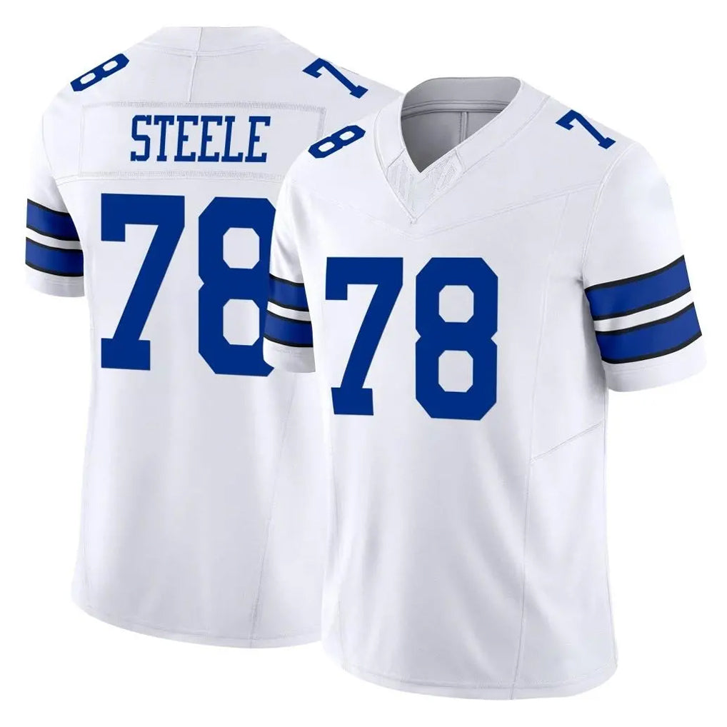 D.Cowboys #78 Terence Steele Player White Limited Vapor F.U.S.E. Home Game CBdoa Stitched Jerseys