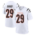C.Bengals #29 Kyle Dugger Player White Home Game CBdoa Stitched Jerseys