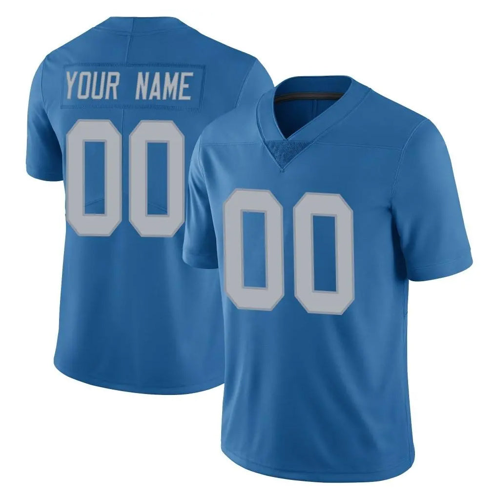 Custom D.Lions Blue Limited Throwback Vapor Untouchable Any Name & Numbers CBdoa Stitched Jerseys