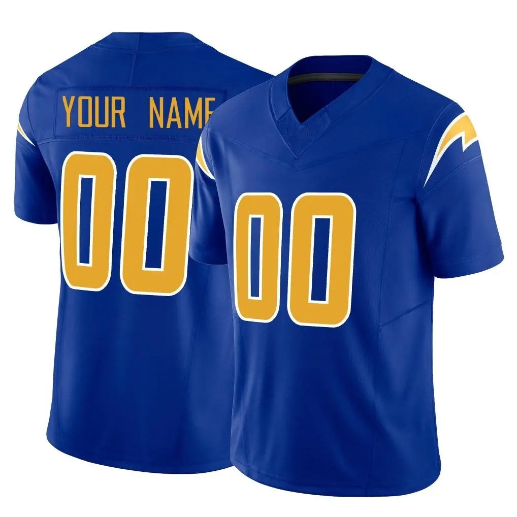 Custom LA.Chargers Royal Limited Vapor F.U.S.E. Home Game Any Name & Numbers CBdoa Stitched Jerseys
