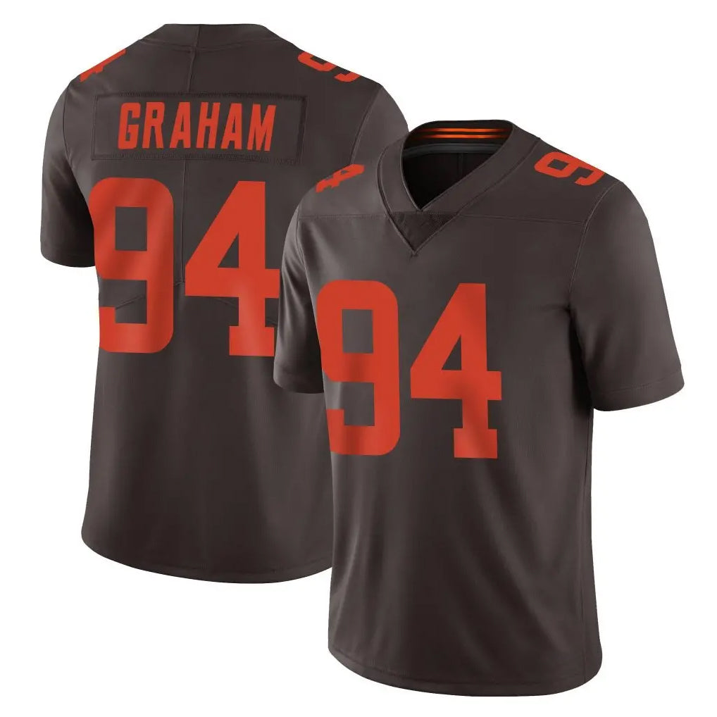 C.Browns #94 Mason Graham Player Browns Color Rush Limited Home Game CBdoa Stitched Jerseys