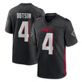 A.Falcons #4 Jahan Dotson Player Black Home Game CBdoa Stitched Jerseys
