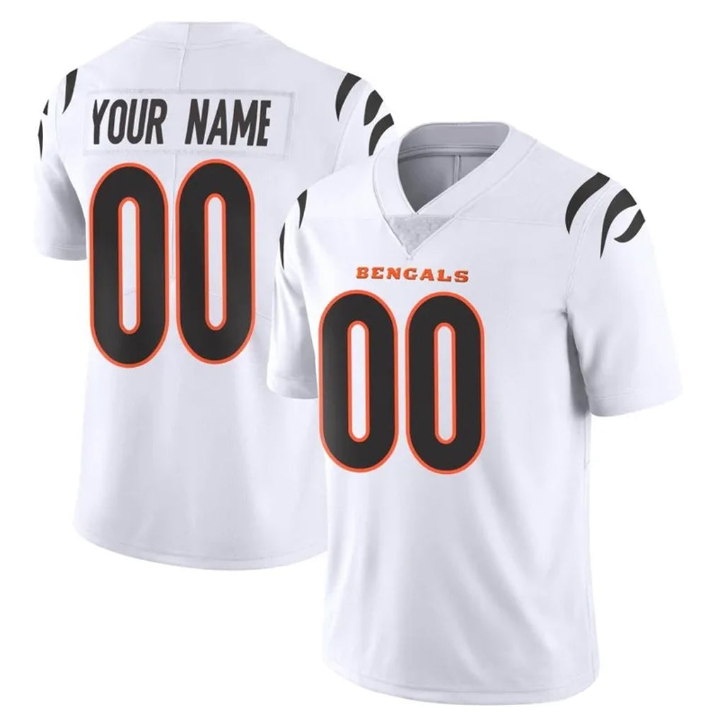 Custom C.Bengals White Vapor Untouchable Limited Home Game Any Name & Numbers CBdoa Stitched Jerseys