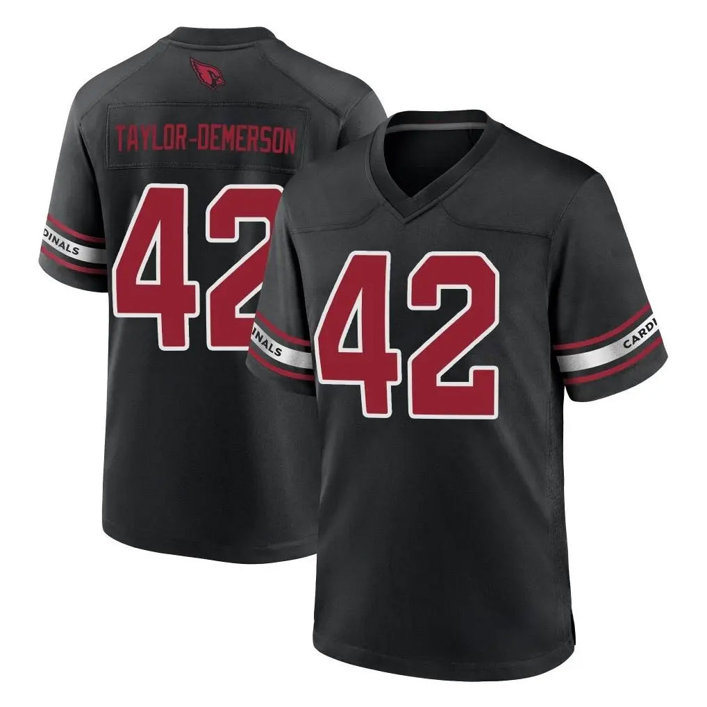 A.Cardinals #42 Dadrion Taylor-Demerson Player Black Alternate Game CBdoa Stitched Jerseys