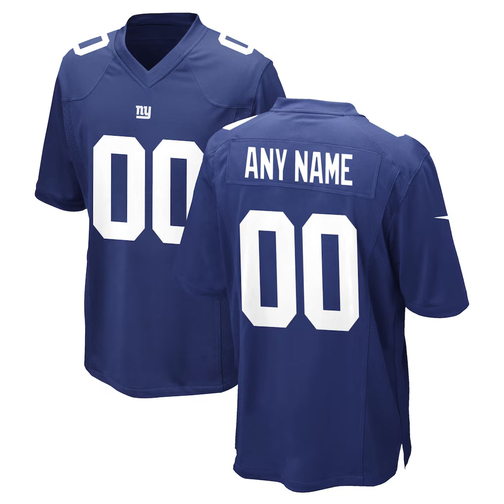 Custom NY.Giants Royal Home Game Any Name & Numbers CBdoa Stitched Jerseys