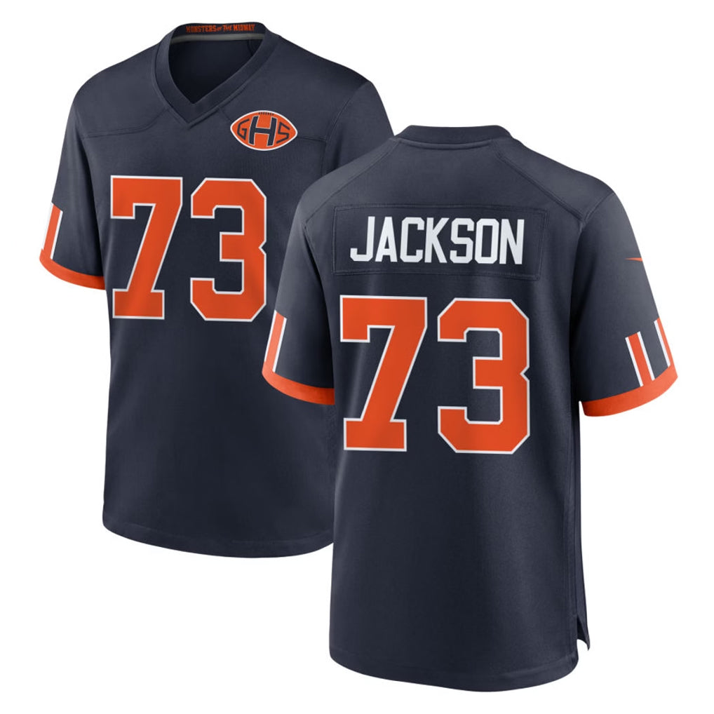 C.Bears #73 Jonah Jackson Player Navy 2026 Rivalries Collection Home Game CBdoa Stitched Jerseys