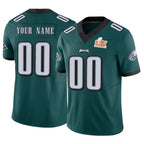 Custom P.Eagles Team Color Green Limited Vapor F.U.S.E. Super Bowl LIX Home Game Any Name & Numbers CBdoa Stitched Jerseys