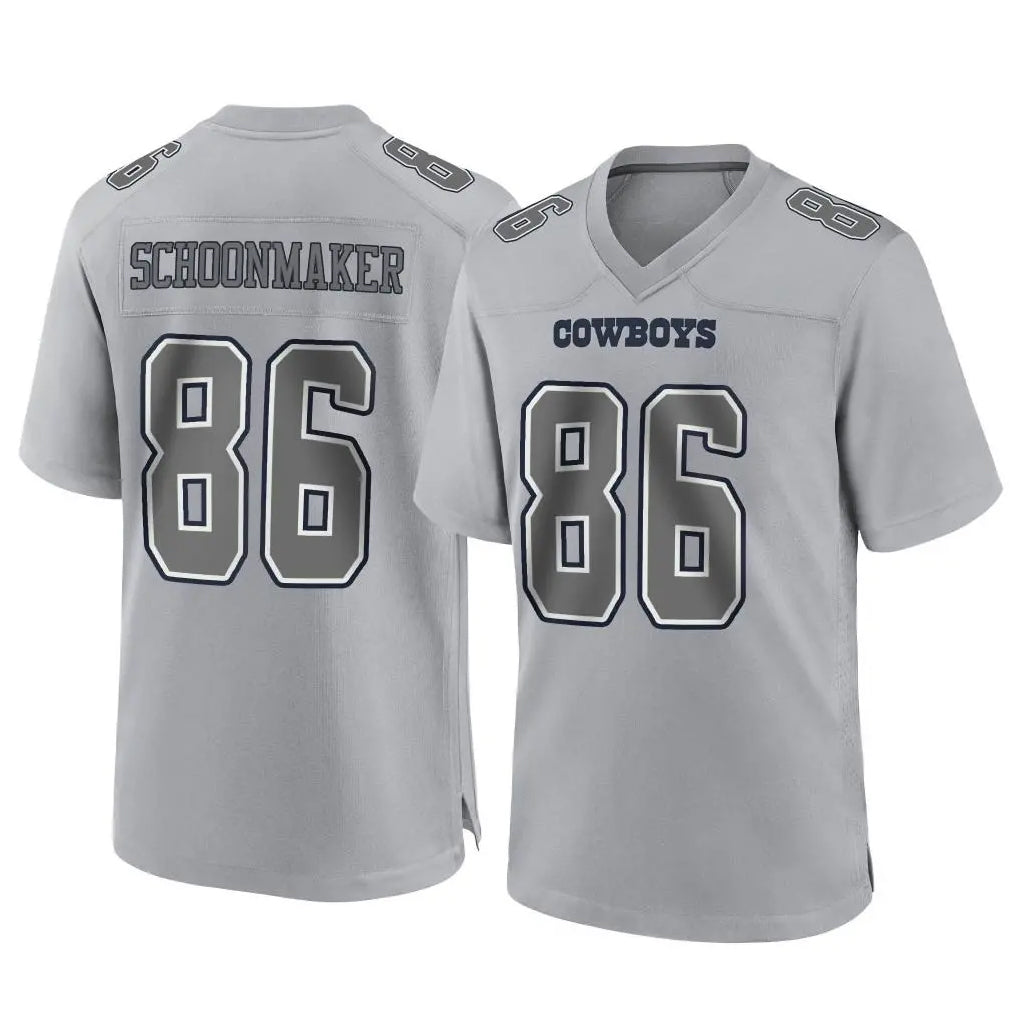 D.Cowboys #86 Luke Schoonmaker Player Gray Atmosphere Fashion Home Game CBdoa Stitched Jerseys