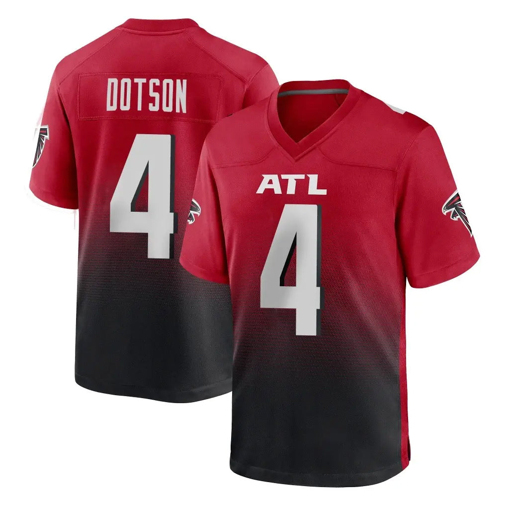 A.Falcons #4 Jahan Dotson Player Red Home Game CBdoa Stitched Jerseys