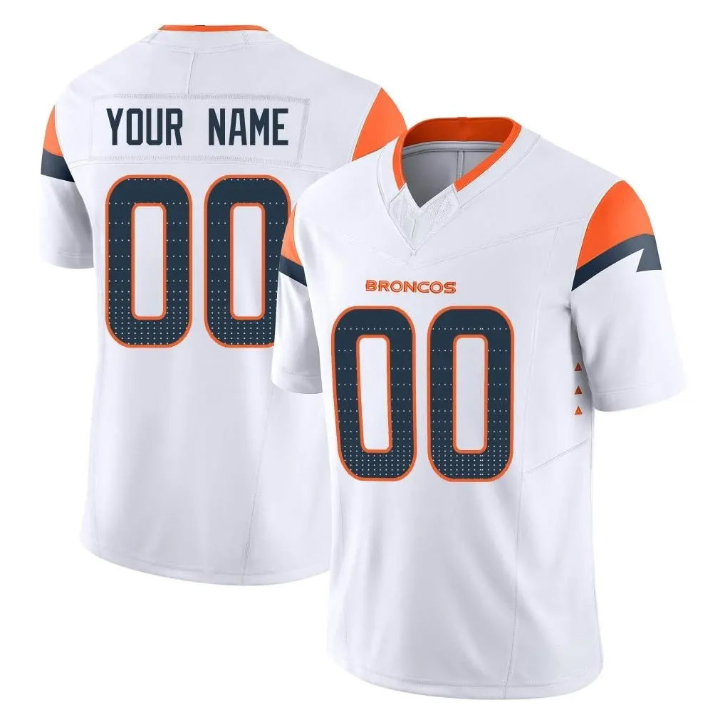 Custom D.Broncos White Limited Vapor F.U.S.E. Home Game Any Name & Numbers CBdoa Stitched Jerseys