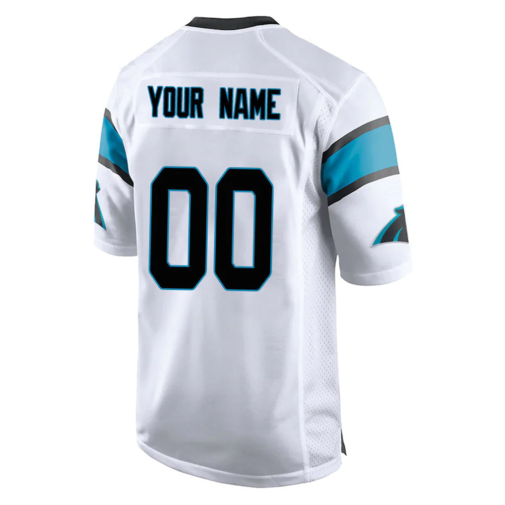Custom C.Panthers White Game Any Name & Numbers CBdoa Stitched Jerseys