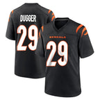 C.Bengals #29 Kyle Dugger Player Black Home Game CBdoa Stitched Jerseys