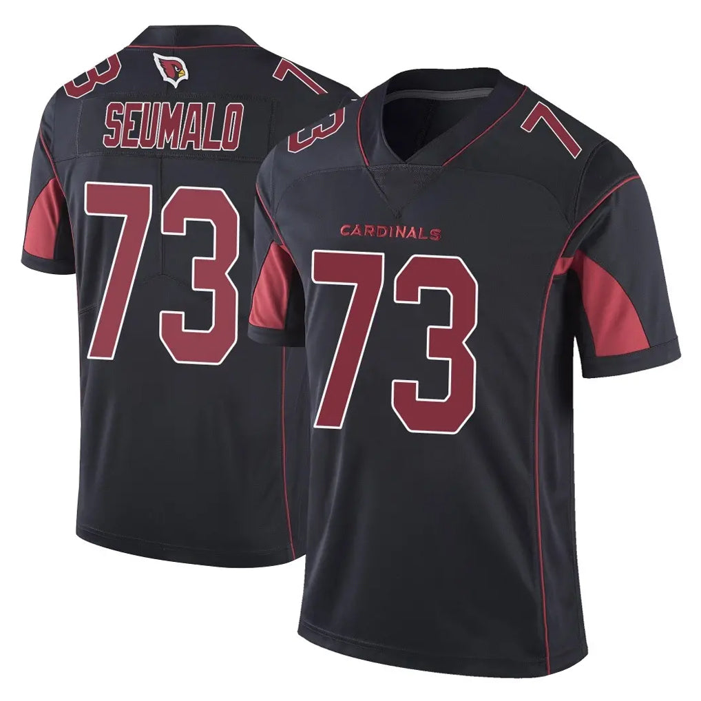 A.Cardinals #73 Isaac Seumalo Player Black Limited Color Rush Vapor Untouchable Home Game CBdoa Stitched Jerseys