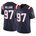 NE.Patriots #97 Milton Williams Player Navy Limited Vapor F.U.S.E. Home Game CBdoa Stitched Jerseys