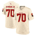 A.Cardinals #70 Paris Johnson Jr. Player Cream Rivalries Collection Game CBdoa Stitched Jerseys