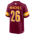 CBdoa W.Commanders #26 Jeremy McNichols Burgundy Game Jersey