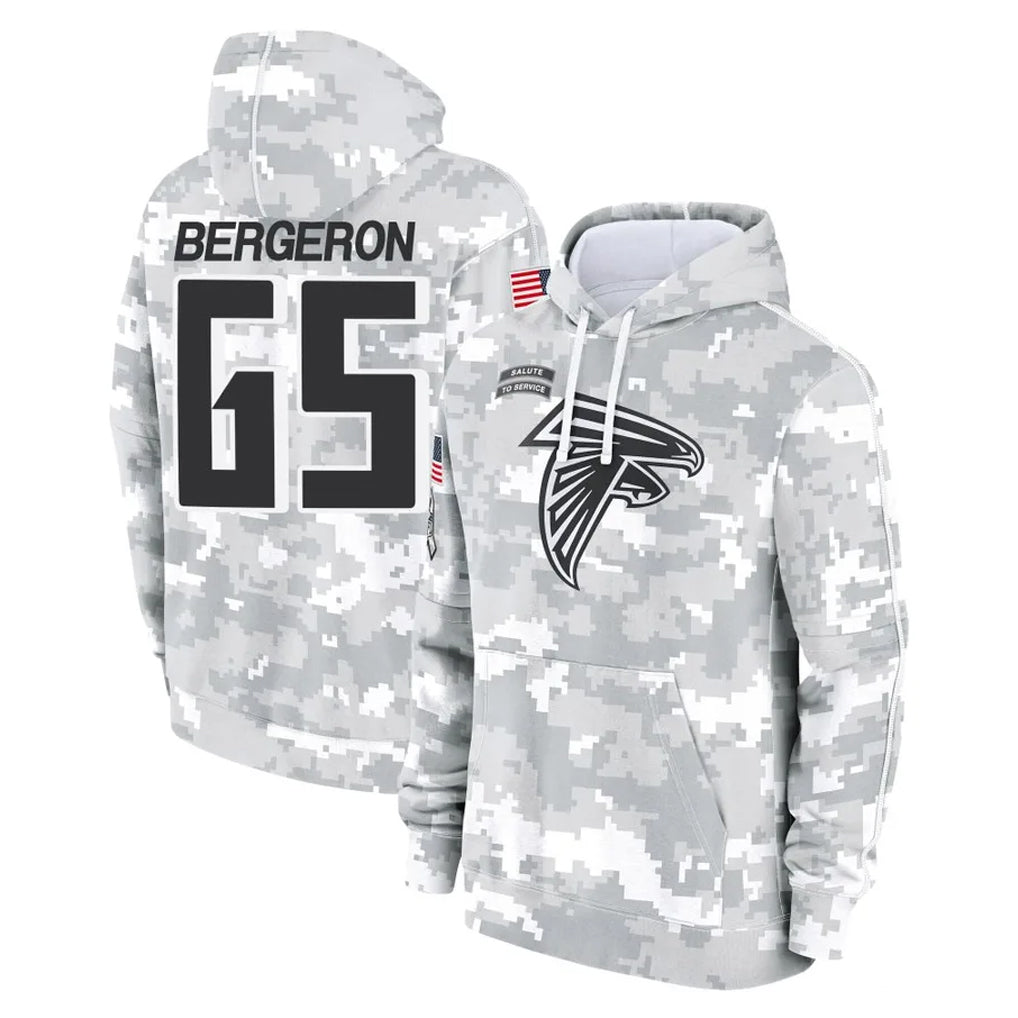 A.Falcons #65 Matthew Bergeron Player Camo Arctic Salute to Service Hoodies Limited CBdoa Stitched Jerseys