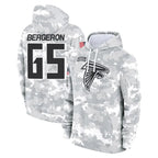A.Falcons #65 Matthew Bergeron Player Camo Arctic Salute to Service Hoodies Limited CBdoa Stitched Jerseys