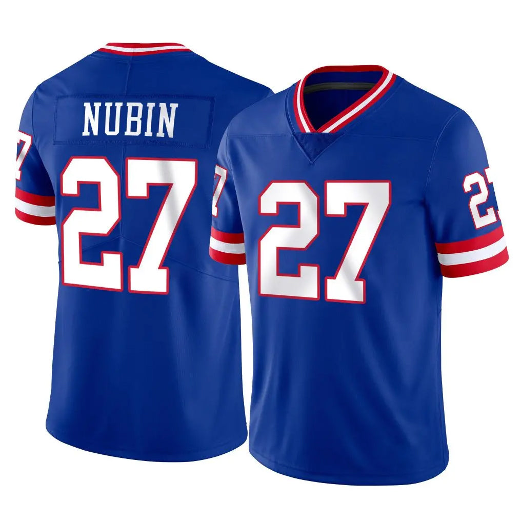 NY.Giants #27 Tyler Nubin Player Royal Classic Vapor Home Game CBdoa Stitched Jerseys
