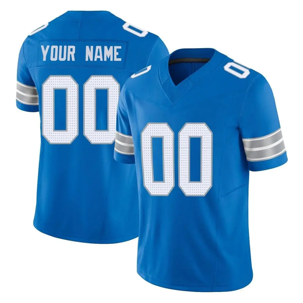 Custom D.Lions Blue Limited Vapor F.U.S.E. Alternate Home Game Any Name & Numbers CBdoa Stitched Jerseys