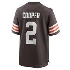 CBdoa C.Browns #2 Amari Cooper Brown Player Game Jersey