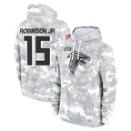 A.Falcons #15 Brian Robinson Player Camo Arctic Salute to Service Hoodies Limited CBdoa Stitched Jerseys