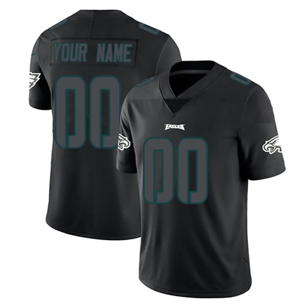 Custom P.Eagles Limited Black Impact Home Game Any Name & Numbers CBdoa Stitched Jerseys