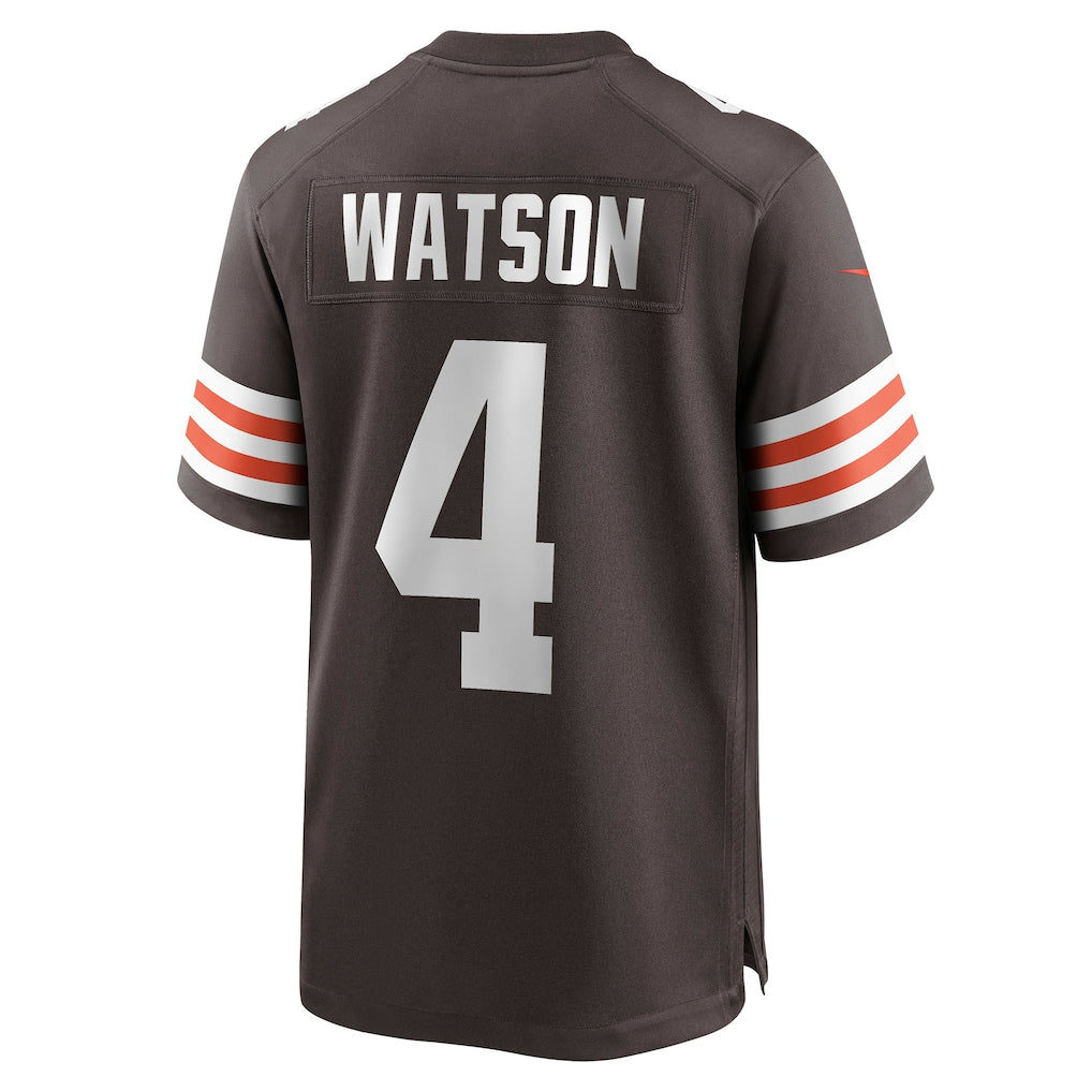CBdoa C.Browns #4 Deshaun Watson Brown Game Jersey