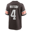 CBdoa C.Browns #4 Deshaun Watson Brown Game Jersey