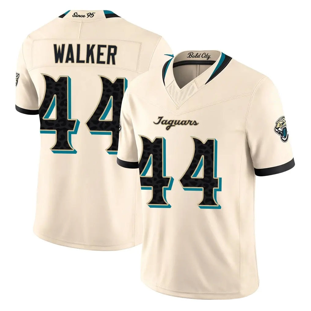J.Jaguars #44 Travon Walker Player Natural Limited 2026 Rivalries Collection Game CBdoa Stitched Jerseys