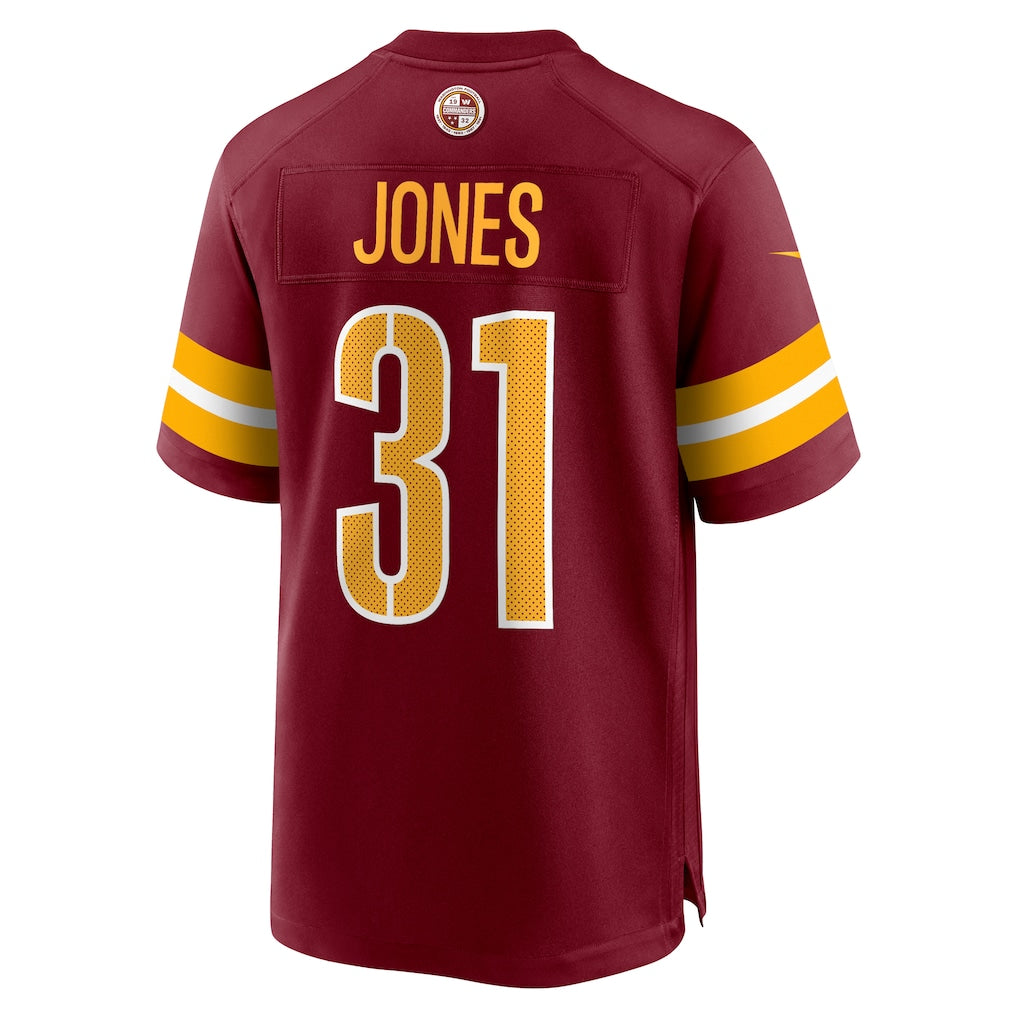 CBdoa W.Commanders #31 Jonathan Jones Burgundy Team Game Jersey