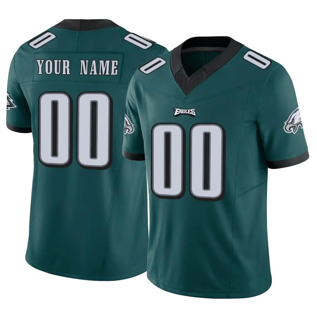 Custom P.Eagles Team Color Green Limited Vapor F.U.S.E. Home Game Any Name & Numbers CBdoa Stitched Jerseys