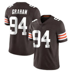 C.Browns #94 Mason Graham Player Brown Color Vapor Untouchable Limited Home Game CBdoa Stitched Jerseys