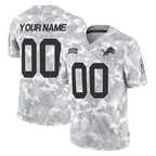 Custom D.Lions Arctic Camo Salute To Service Limited Any Name & Numbers CBdoa Stitched Jerseys