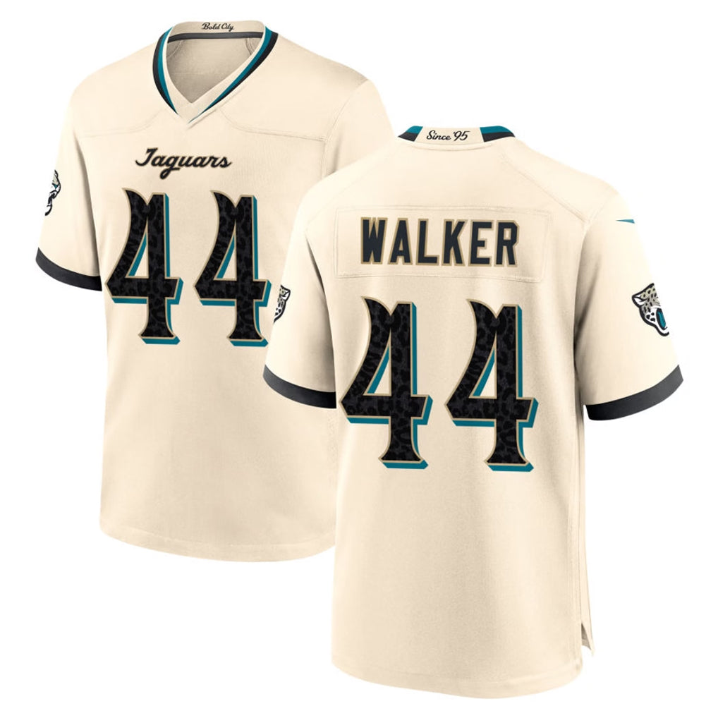 J.Jaguars #44 Travon Walker Player Natural 2026 Rivalries Collection Game CBdoa Stitched Jerseys
