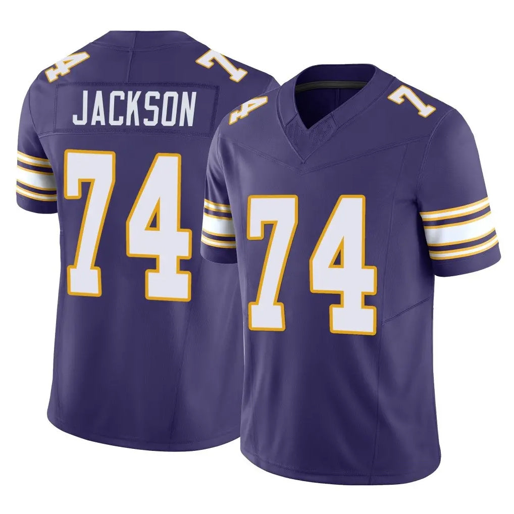MN.Vikings #74 Donovan Jackson Player Purple Limited Classic Vapor F.U.S.E. Home Game CBdoa Stitched Jerseys