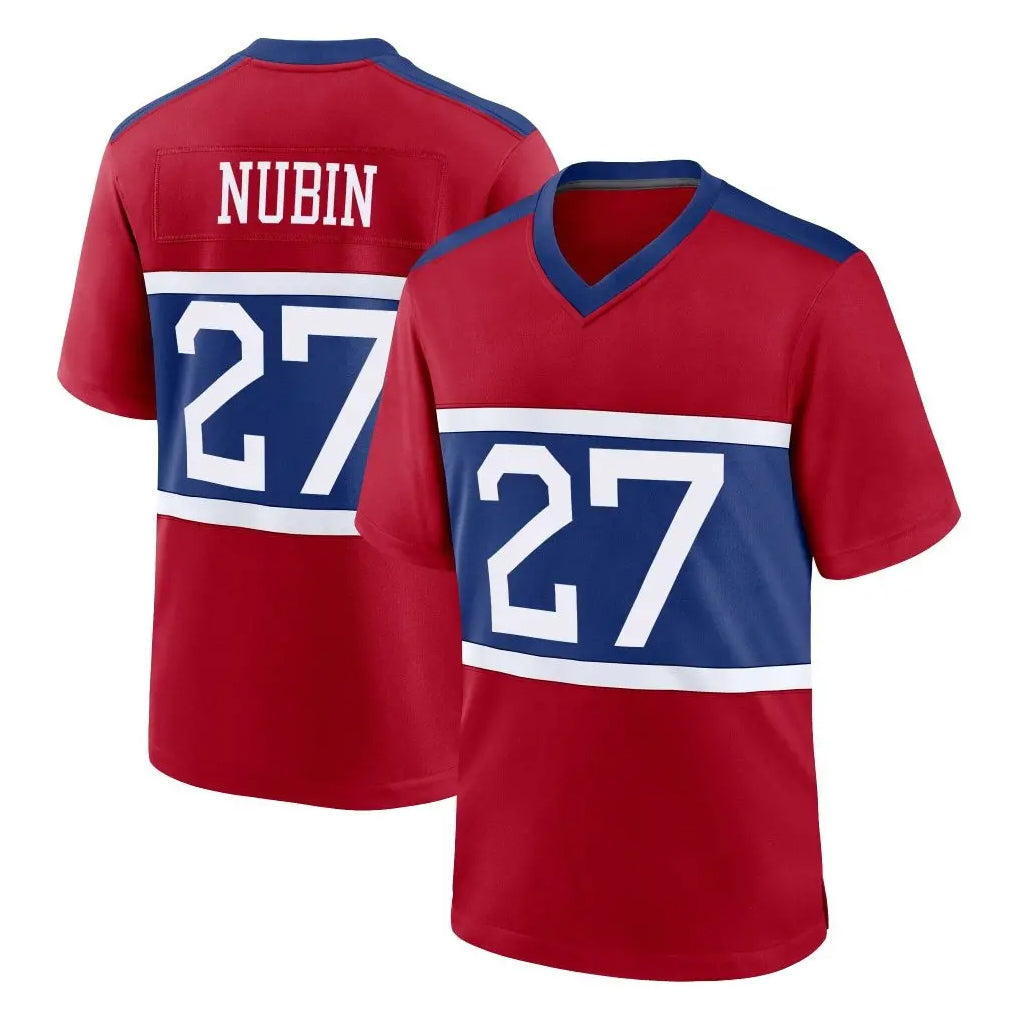 NY.Giants #27 Tyler Nubin Player Red Century Home Game CBdoa Stitched Jerseys